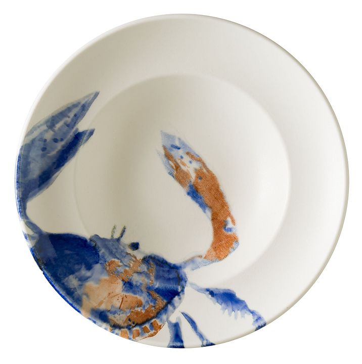 Тарелка глубокая Aquelis краб 79387 Гурмэ d 270 мм h 56 мм