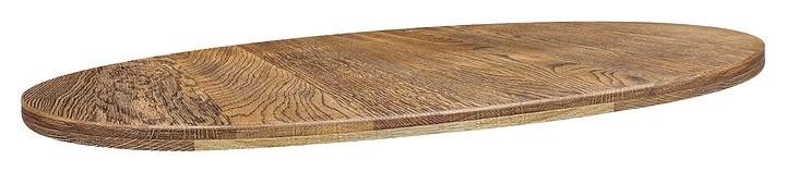 Столешница Sheffilton SHT-ТT 120-80 (дуб) овальная брашированный коричневый дуб