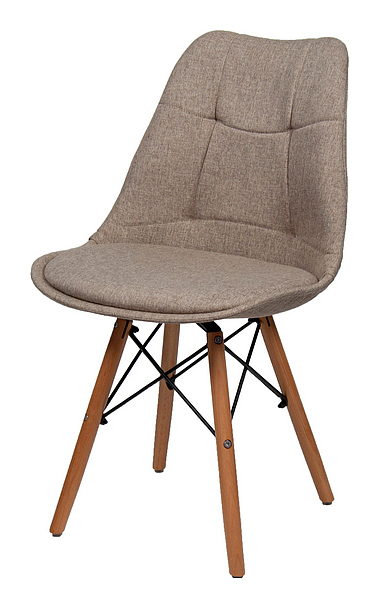 Стул BentWood Eames S/EMS ткань коричневый