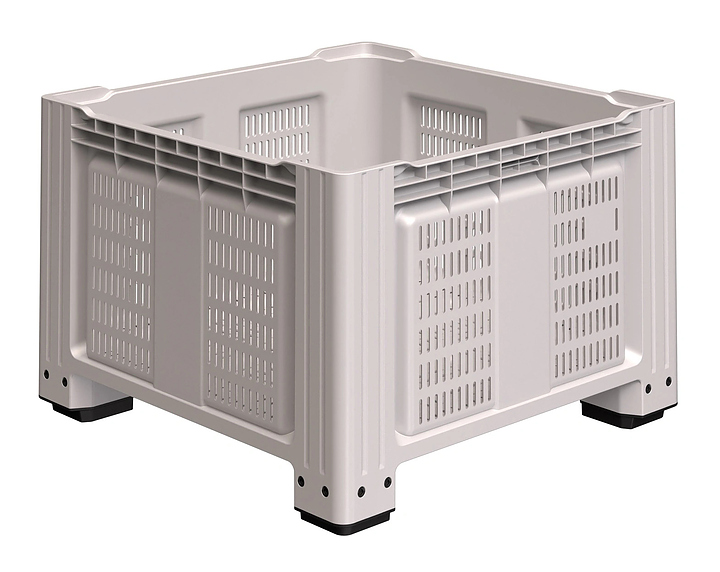 Контейнер iPlast iBOX 11.607 1130x1130x760 мм на ножках, перфорированный