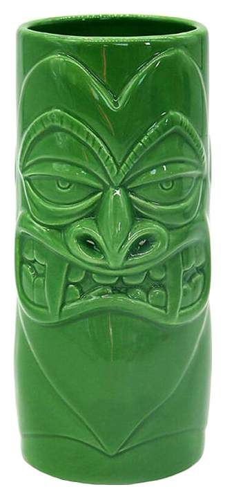 Стакан для коктейлей P.L. Barbossa Tiki TIKI0026 650 мл d=9,2 см h=17,7 см (керамика) зеленый