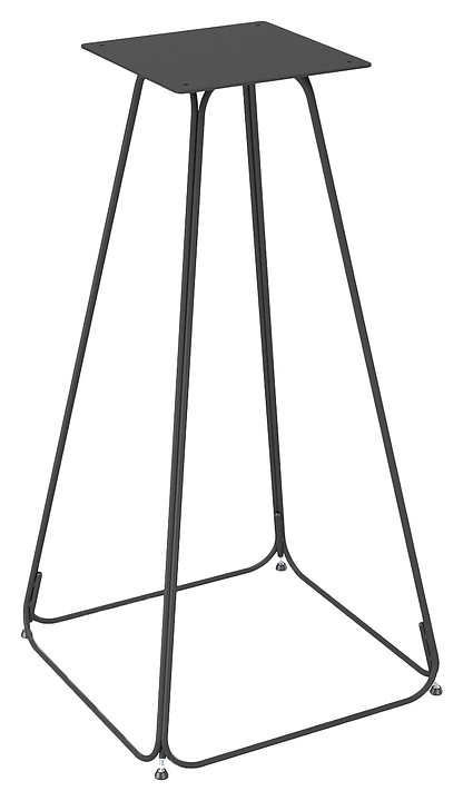 Подстолье Sheffilton SHT-TU23/H96 (металл) черное матовое