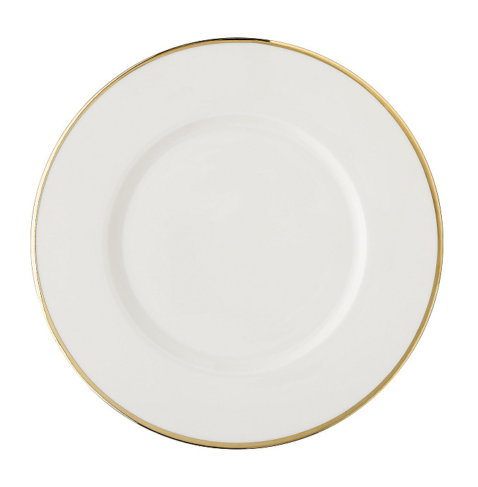 Тарелка Bonna Золотая линия Нит 74192 d 280 мм белый
