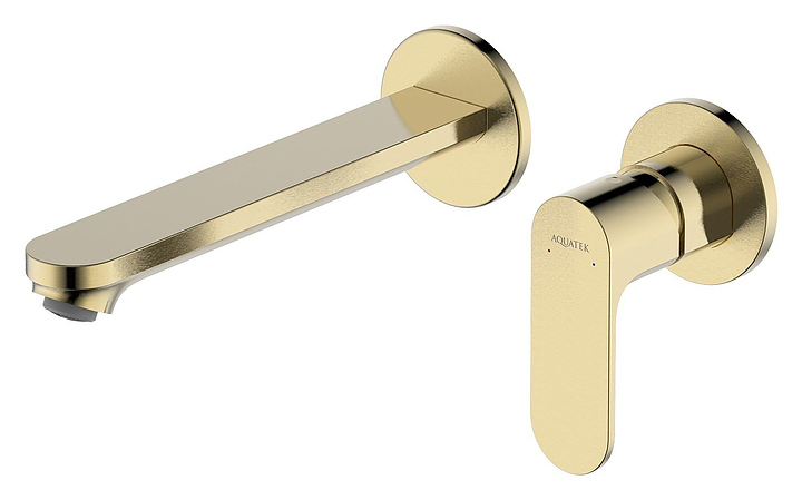 Смеситель для раковины Aquatek Альфа AQ1913BG золото