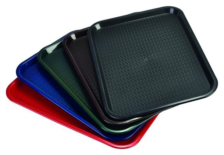 Поднос P.L. Barbossa 81222541 Fast-Food 41,3х30,5 см h=2 см (пластик) черный