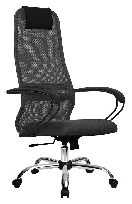 Кресло Метта Комплект SU-B-8/подл.130/осн.003, темно-серое