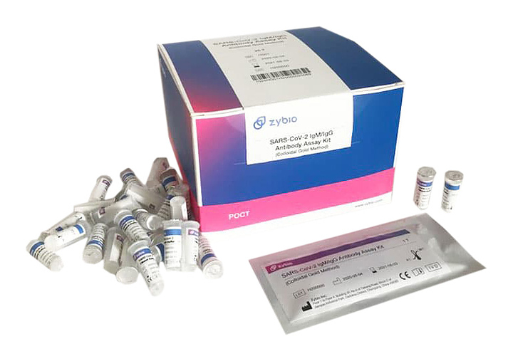Набор экспресс-тестов на COVID-19 и наличие антител Zybio SARS-Cov-2 IgG/IgM Antibody Assay Kit 25 шт.