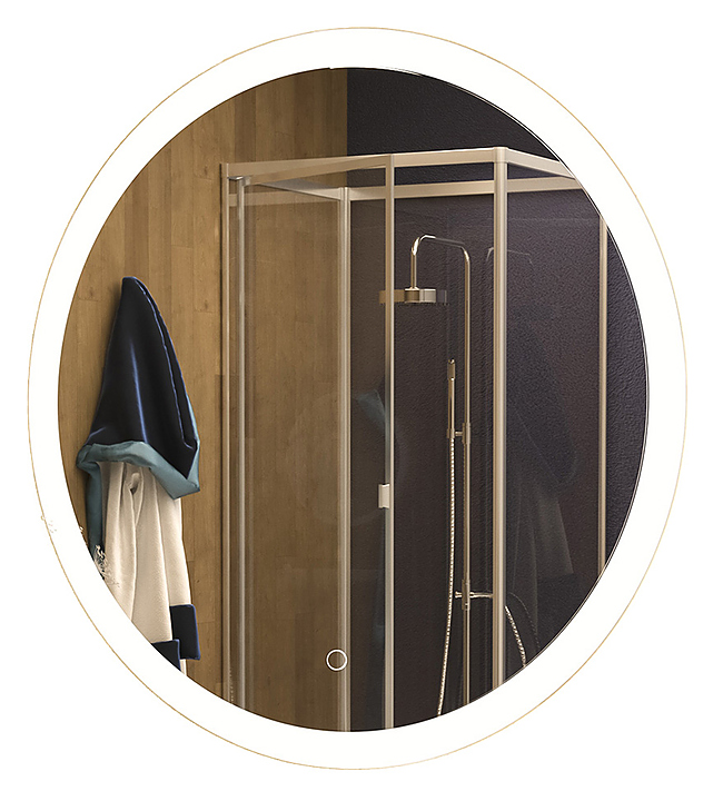 Зеркало Mixline Мия 80х80 см со светодиодной подсветкой и сенсорным выключателем