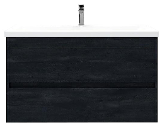Тумба под раковину Art&Max Family-M-900-2C-SO-HC 90 см, угольный камень