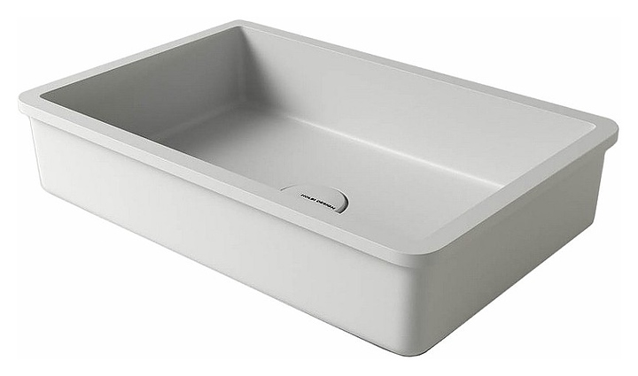 Раковина Holbi Neptun 50 Soft Rock 50х33 см, белая матовая