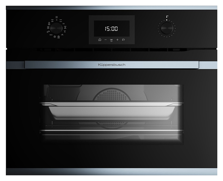Духовой шкаф с паром Kuppersbusch CBD 6340.0 S1 Stainless Steel 3200 Вт 44 л 595х559х455 мм черный