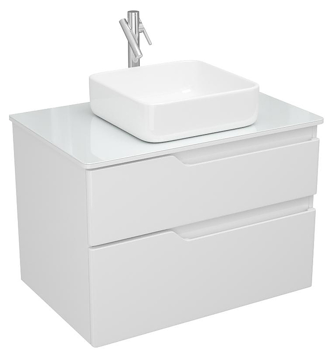 Тумба подвесная под раковину OWL Hella Cristal 80 OW24.18.00, белая