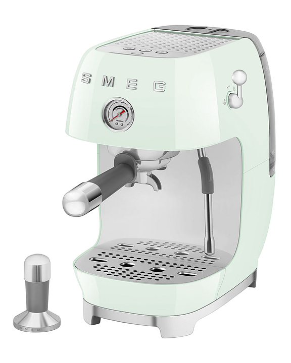 Эспрессо кофемашина SMEG ECF03PGEU 1.65 кВт пастельный зеленый, глянцевый