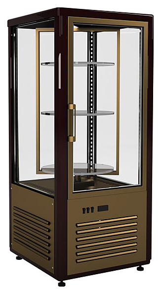 Витрина кондитерская Carboma D4 VM 120-2 (R120Cвр Люкс, коричнево-золотой)