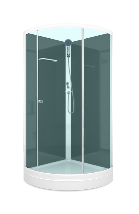 Душевая кабина без крыши Domani-Spa Simple 99 Eco DS01ESm99LBM00 90х90 см