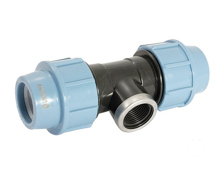 Фитинг Unipump для труб ПНД тройник с внутренней резьбой D20x1/2