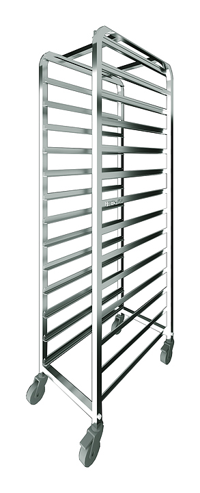 Тележка-шпилька для противней Restoinox ТШРПУР-12/300-325