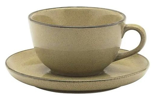 Пара чайная Oxford FLAT Shape OCRE 141354