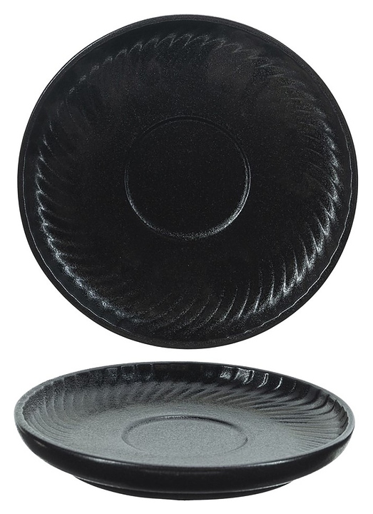 Блюдце Cosy & Trendy Dakota black 4392013 130х130 мм