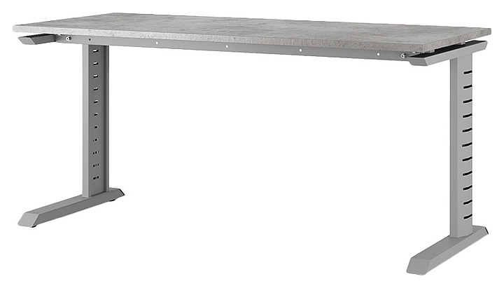 Стол офисный КОБОР L2-140/60 aluminum/chicago