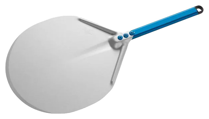 Лопата для пиццы GiMetal A-32C Azzurra d=33 см l=30 см (алюминий) с короткой рукояткой