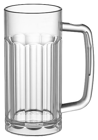 Кружка для пива Gastroplast GC-07 360 мл (поликарбонат) прозрачная матовая