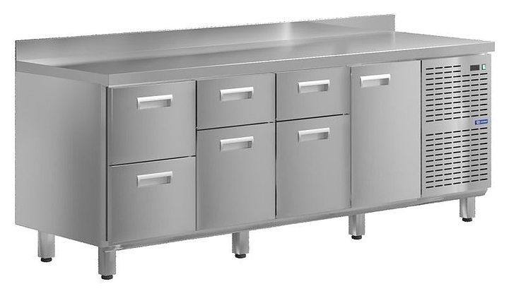 Стол холодильный KAYMAN КСХ-2441/60 (1 дверь, 6 ящиков)