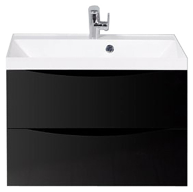 Тумба под раковину BelBagno MARINO-700-2C-SO-NL-P черный глянцевый