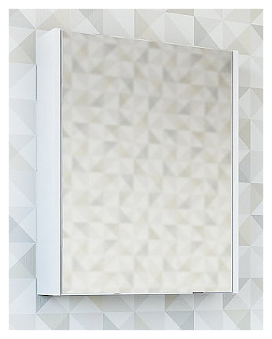 Зеркало Sanflor Калипсо 60 см правостороннее, белый, ателье светлый