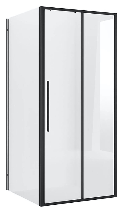 Уголок душевой Niagara Nova NG-84-10AB-A100B-34 100х100х195 см, профиль черный матовый