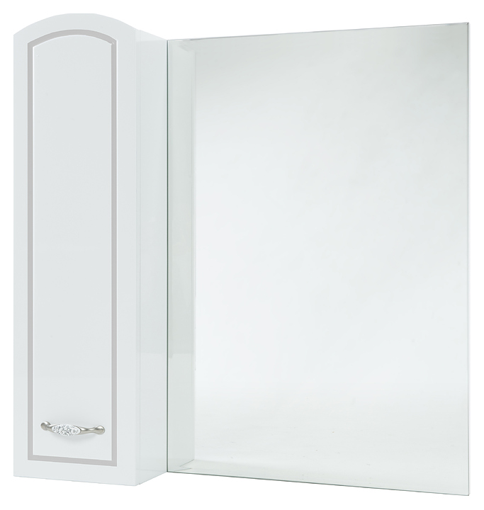 Зеркало Bellezza Амелия 70 L левое, патина серебро