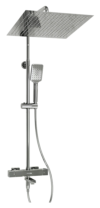 Душевая система с термостатическим смесителем Wasserkraft A199.119.126.010.CH Thermo хром
