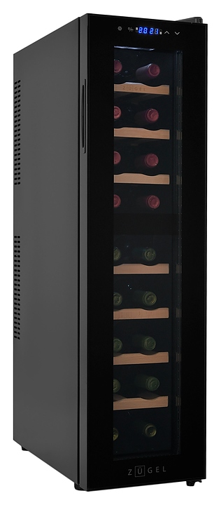 Винный шкаф Zugel ZTWF181DB черный