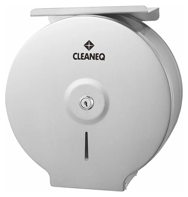 Диспенсер туалетной бумаги CLEANEQ KW-7300 с полкой (нерж. сталь) нерж. сталь