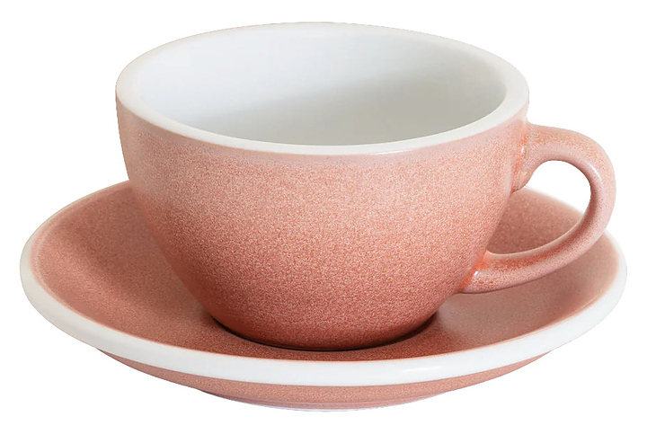 Кофейная пара Loveramics Egg Cappuccino C088-171BCI/191BCI 200 мл, киноварь (сinnabar)