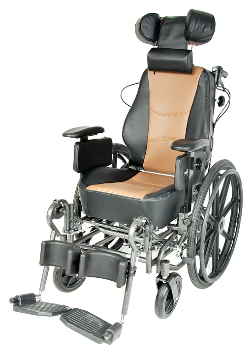 Коляска инвалидная Med-Mos FS204BJG с РУ