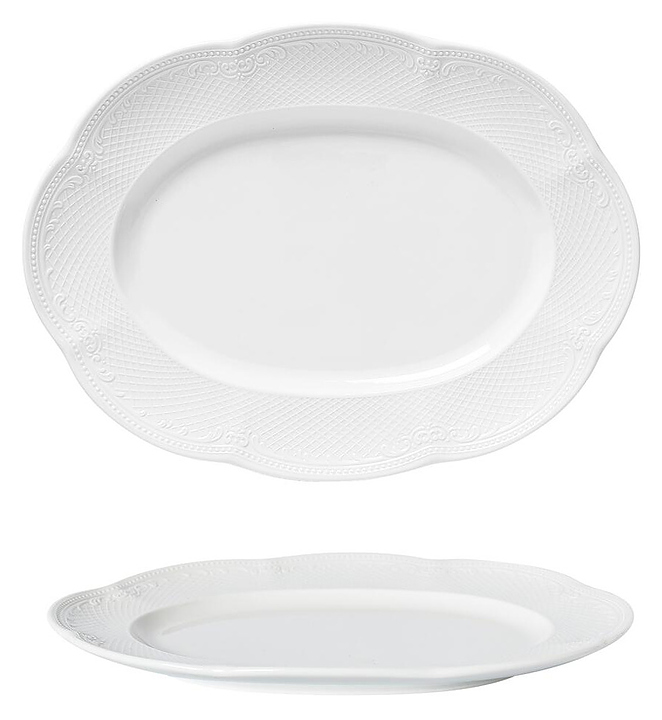Блюдо овальное Noble Aristocrat White [1] 313031