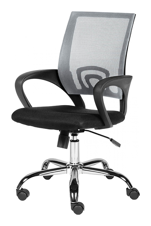Кресло NORDEN Spring chrome grey+black
