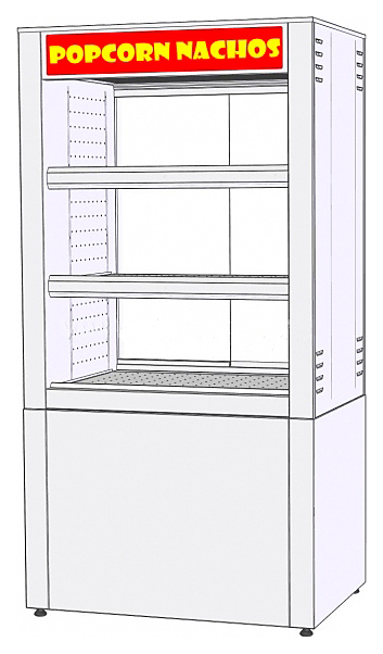 Витрина для попкорна ТТМ VTP-084SN