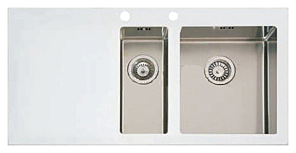 Кухонная мойка Imenza Charisma 1 1/2B 1D белая, правая