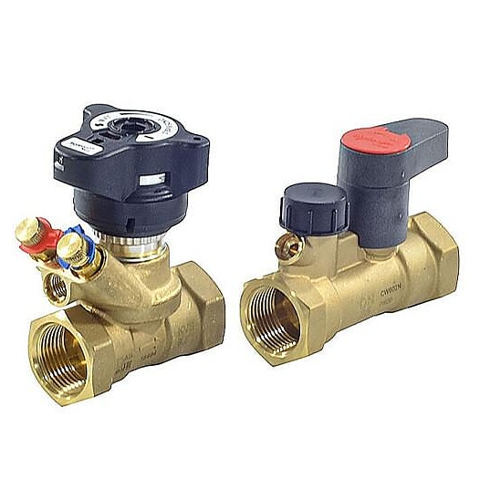 Комплект клапанов балансировочных DANFOSS ручной MVT/MSV-S Ду 32 Ру20 ВР Kvs=18м3/ч