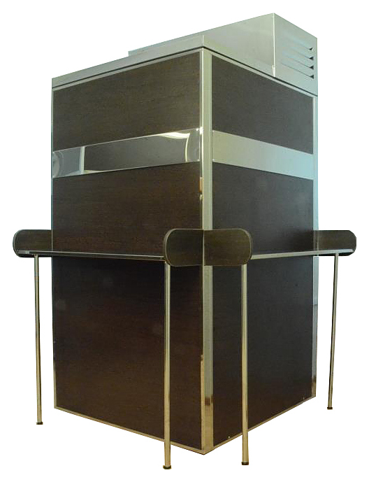 Кегератор Berk 8 Бизнес с двустворчатым дверным проемом с ламинированной рамой цвета венге