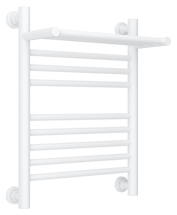 Полотенцесушитель водяной Сунержа Богема с полкой+ 50x40 см матовый белый