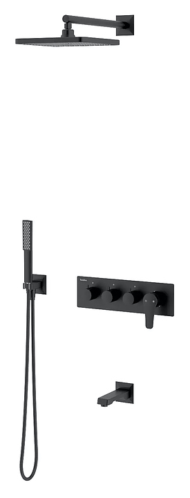 Душевая система встраиваемая Teska Euro X EX3680 черный