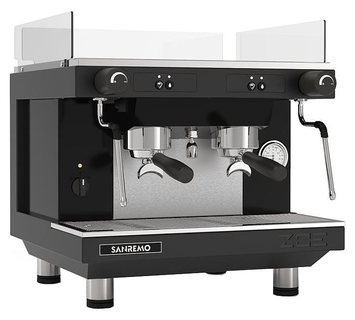 Кофемашина Sanremo Zoe Kompact SAP 2 гр. полуавтомат, чёрная