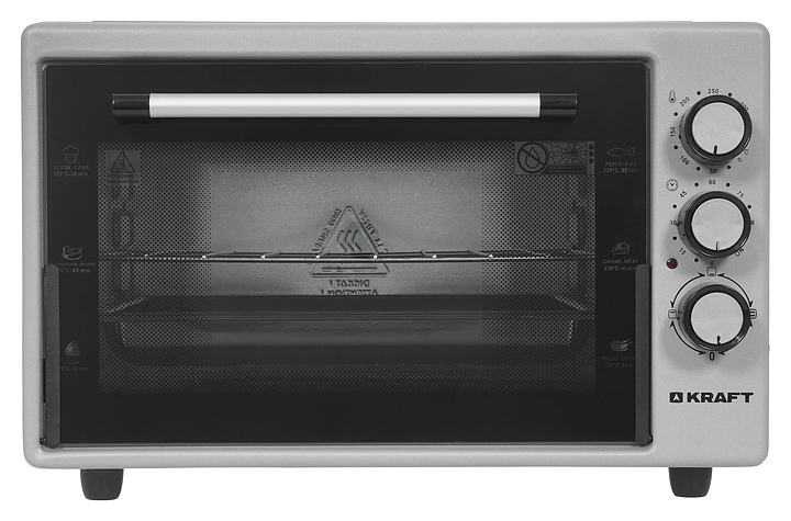 Мини-печь Kraft KF-MO 3800 GR серая
