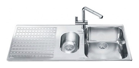 Кухонная мойка SMEG LTS102S-2