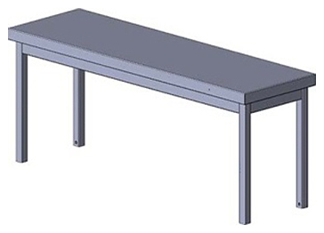 Полка настольная Assum ПНС-П3-1-10/3 (1000х300х400)