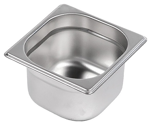 Гастроемкость ROAL E-8016100 GN 1/6-100 (176x162x100 мм) нерж. сталь, 1,7 л