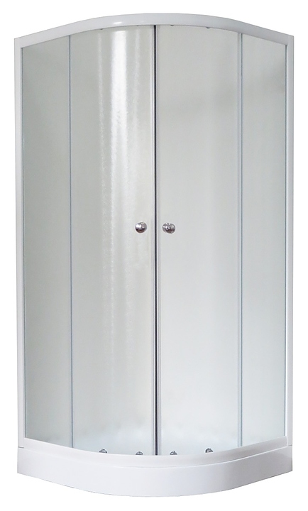 Уголок душевой Royal Bath RB 100HK-C 100х100х200 см, матовое, белый профиль